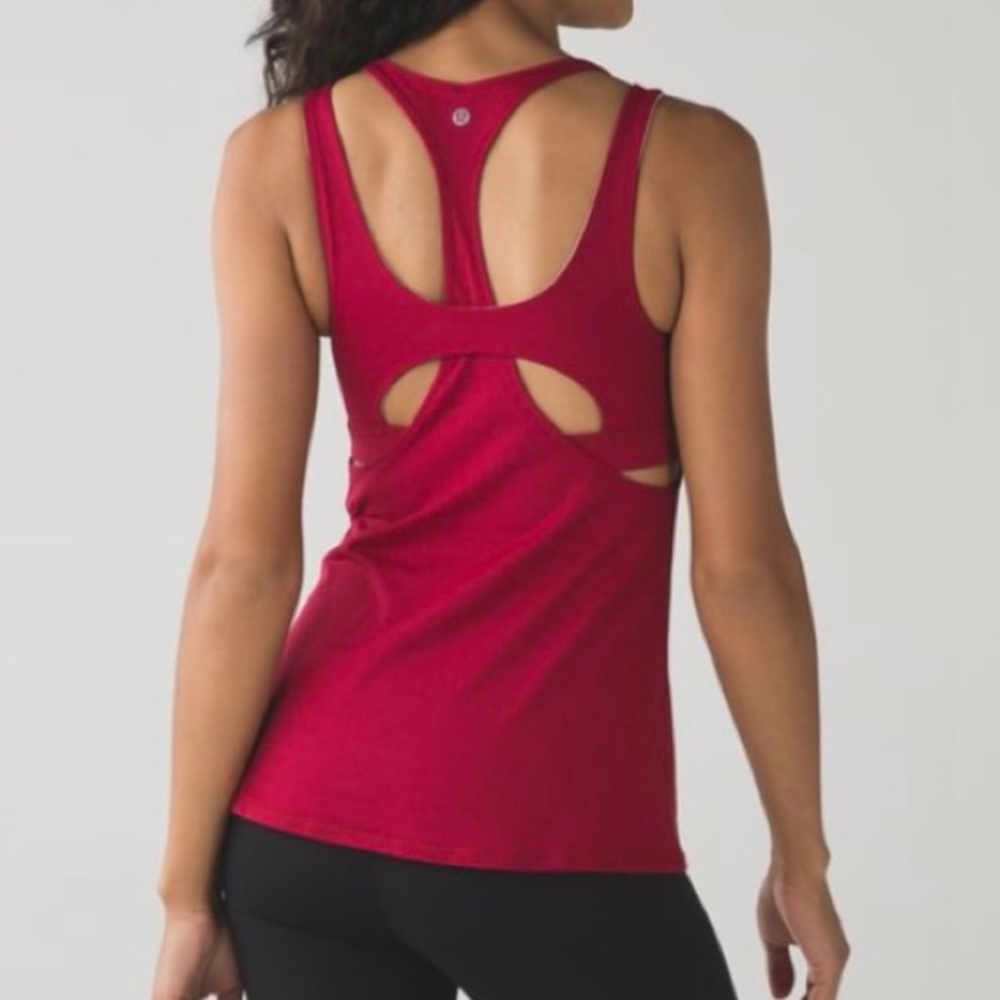 Lululemon All Sport Support Tank Top SZ 4 Cranberry Red NWT Activewear Yoga Gym